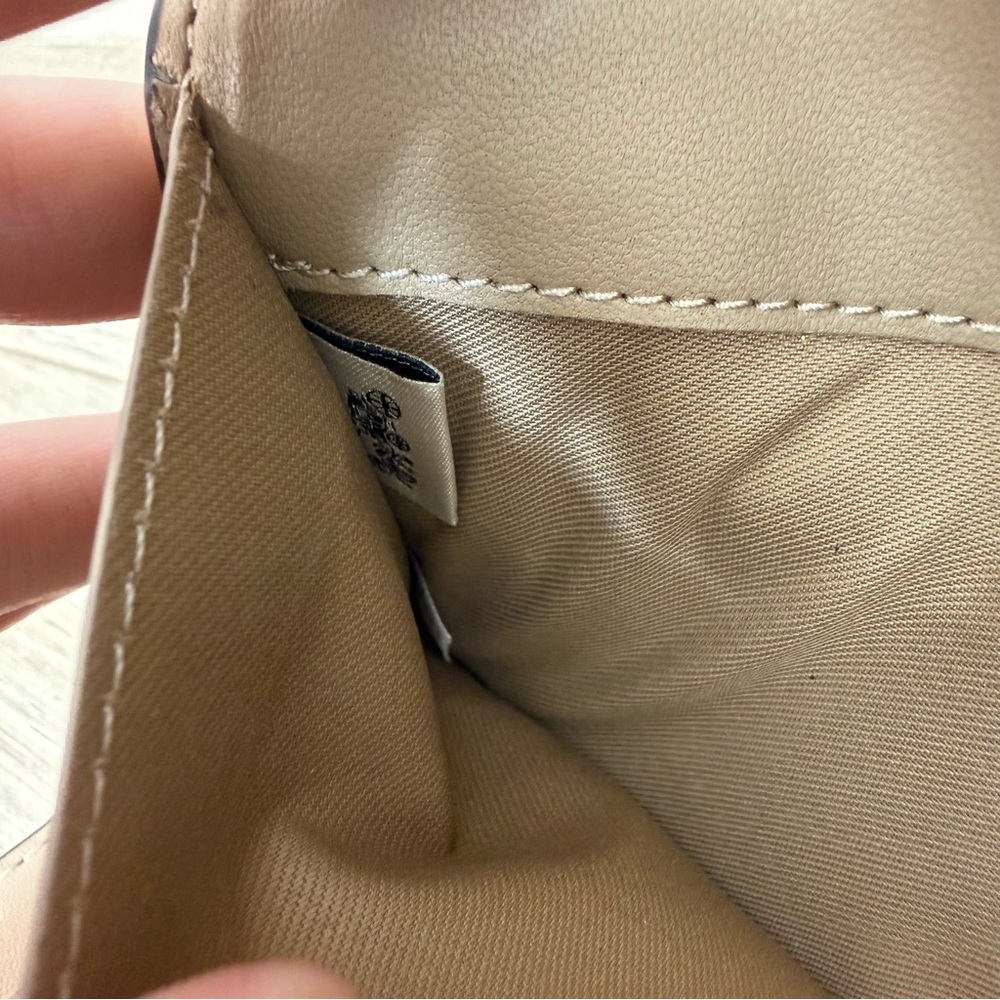 Coach Signature Canvas Slim Trifold Wallet - Picture 8 of 8